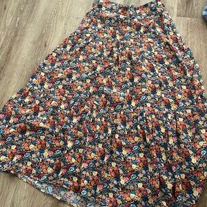 Women’s Sezane “Tammie” Flowered Midi Skirt size 34 uk Color Fleur Soleil